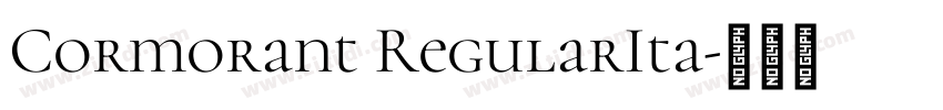 Cormorant RegularIta字体转换 Cormorant RegularIta字体转换